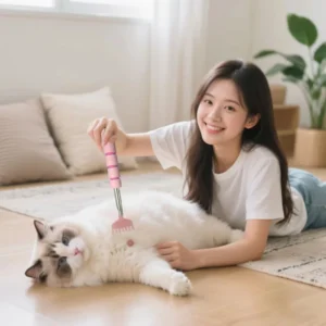 Dog and Cat Eco friendly Telescopic Tickle Massage Interactive Comb Scratching Toy with Combing Pet Artifact
