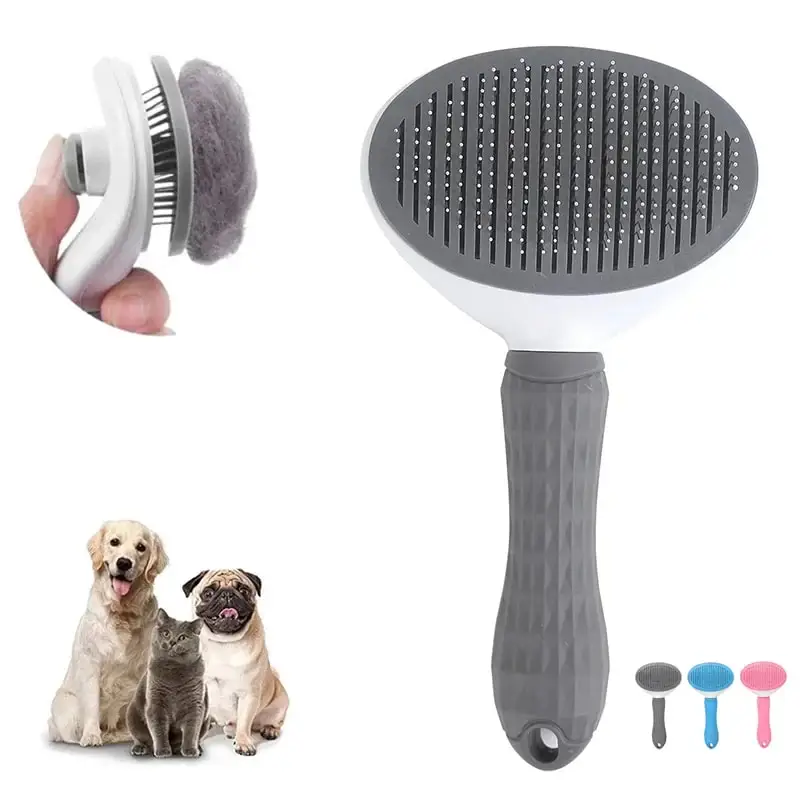 Dog and Cat One button Hair Remove Hair Comb Peine Para Mascotas Bathing Cleaning Pet Hair Pet Grooming Brush