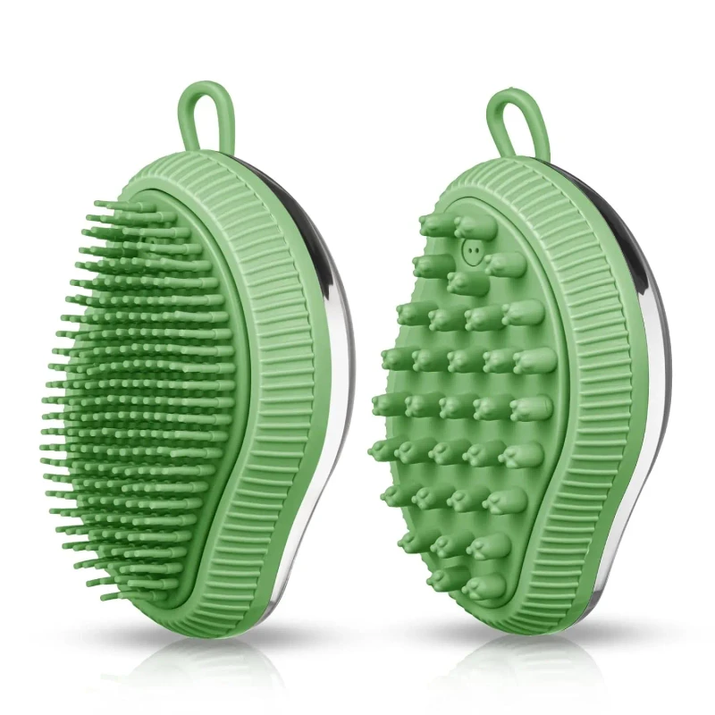 Dog and Cat Silicone Shower Shampoo and Soap Dispenser Brush with Pet Beauty Massage Cleaning Function Custom Logo
