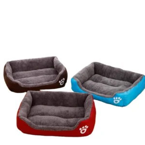 Dogs Cats Pet Accessories Pet Dog Bed Warm Comfort Waterproof Bottom Dog Cushion Nest Soft Fleece Baskets Pet Sofa Beds
