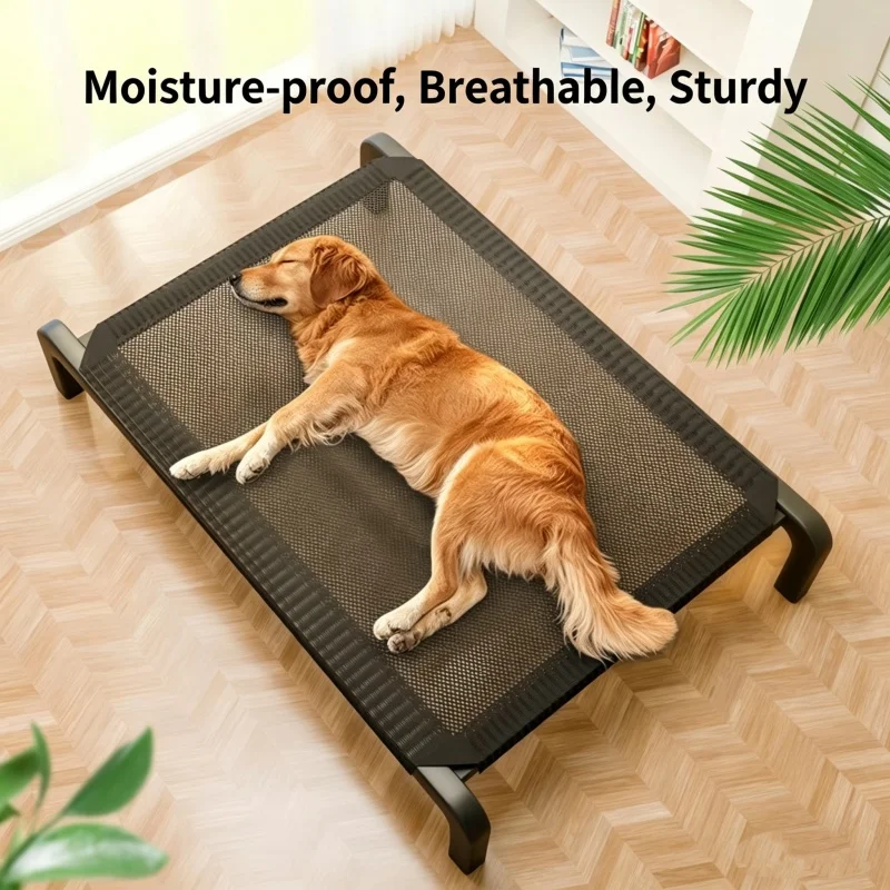 Dog's Raised Bed Four Seasons Moisture Proof Breathable Rectangular Small Animal Kennel Supplies Large Small cat Dog Bed