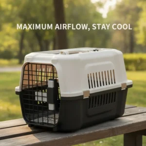 Door Pet Transport Cage Solid Pattern Carrying Case Pet Travel Carrier for Small Animal