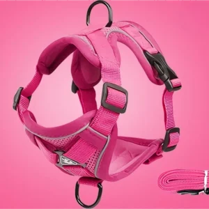 Double Layer Breathable Pet Harness Adjustable Soft Mesh Dog Vest Harness for Small Medium Dogs Cats Outdoor Walking