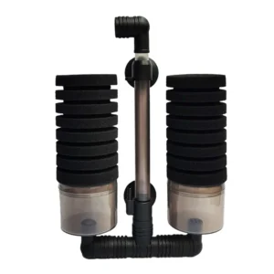 Double-Layer Sponge Filter Anti-Airlift Pneumatic Wall Hanging Suction for Freshwater Marine Fish Tanks Environmentally Friendly