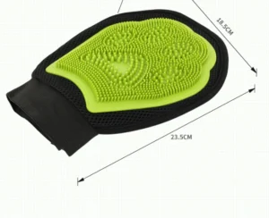 Double Sided Pet Grooming Glove Silicone Massage Brush Hair Remover for Dogs Cats Bathing Deshedding Universal Pet Care Supplies