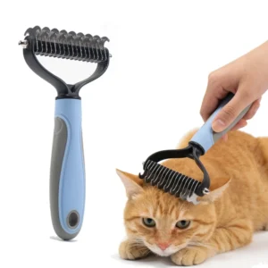 Double Sided Pet Hair Comb Open Knot Stainless Steel for Cat Dog Dematting Deshedding Grooming Factory