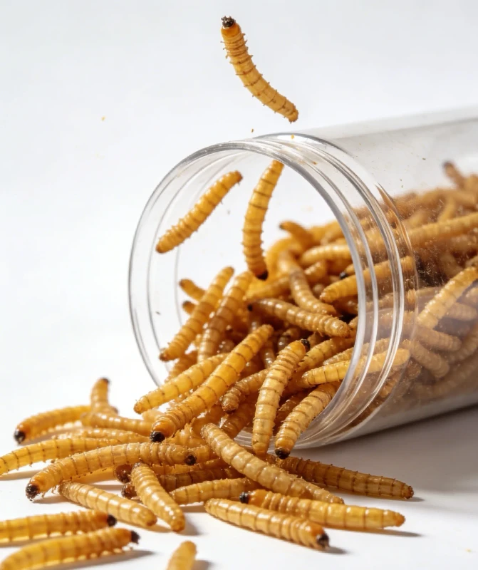 Dried Mealworms Poultry Feed Bulk Cricket Protein Supplement Worms for Chicken Fish Hamster Parrot Bird Food