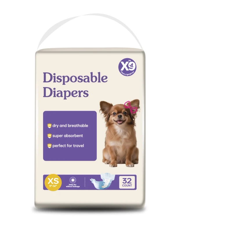 Dry and Breathable Comfortable High Absorbent Odor Control Disposable Pet Diaper