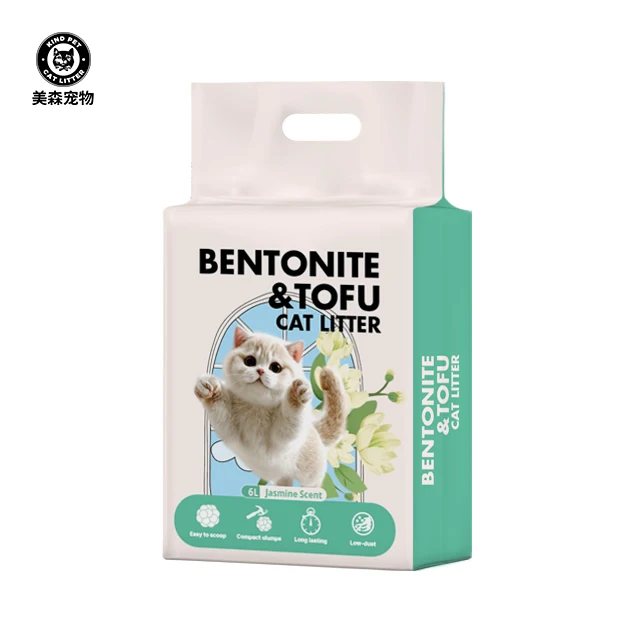 Dual Action Mixed Cat Litter Clumping Fast Low Dust For Multi Cats