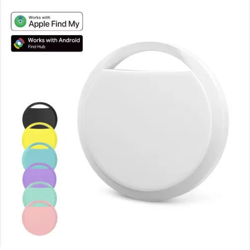 Dual Certified MFi & Google Smart Pet Finder Tracker IP68 Waterproof Plastic Works for Apple and Android