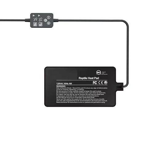 Dual Digital Temperature Controller 4*7 Inch Small Rectangle Heat Mat Pad Reptiles PTC Far Infrared Heating Film Eco friendly