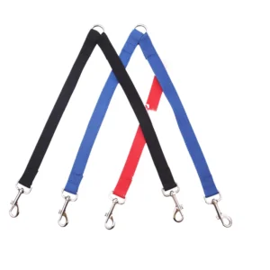 Dual Dog Leash Strong Nylon V-Shape Adjustable Coupler Colorful Two-Way 2 Dogs Pet Lead Quick Release Personalized Lace