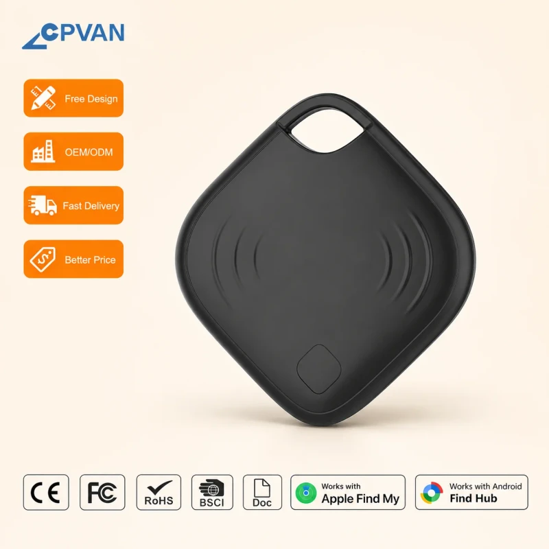 Dual System Smart Tracker with a Lanyard Pets Elderly Children Anti Loss iOS and Android Air Tag Smart Tag
