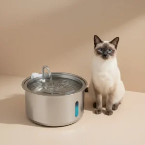 Durable 304SS Filtered Water with Filter Pet Water Dispenser Wireless Pet Drinking Fountain for Other Pets Use