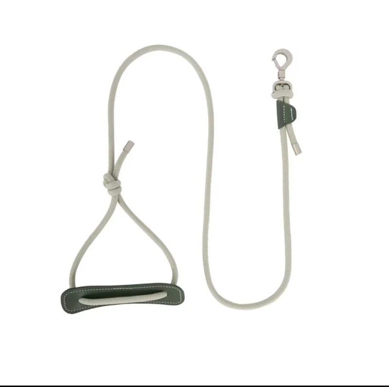 Durable Adjustable Comfortable Soft Simple Classic Leather Round Rope Dog Leash