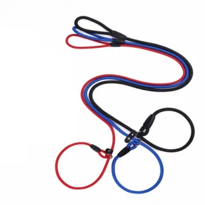 Durable Adjustable Explosion Proof Nylon Pet Dog Leash Anti-Shock Anti-Slip Cotton Rope Training 5 FT Leash
