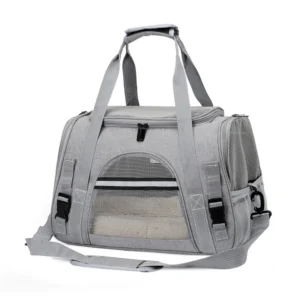 Durable Airline Approved Soft Sided Polyester Zipper Closure Pet Travel Carrier for Cats and Dogs