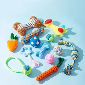Durable Cotton Rope Dog Grinds Teeth Chew Toys Eco Friendly Puppy Training Interactive Pet Supplies Teeth Cleaning