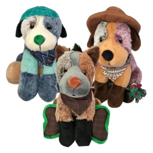 Durable Cute Animal Shape Plush Dog Toy Eco Friendly Squeak Pets Toys