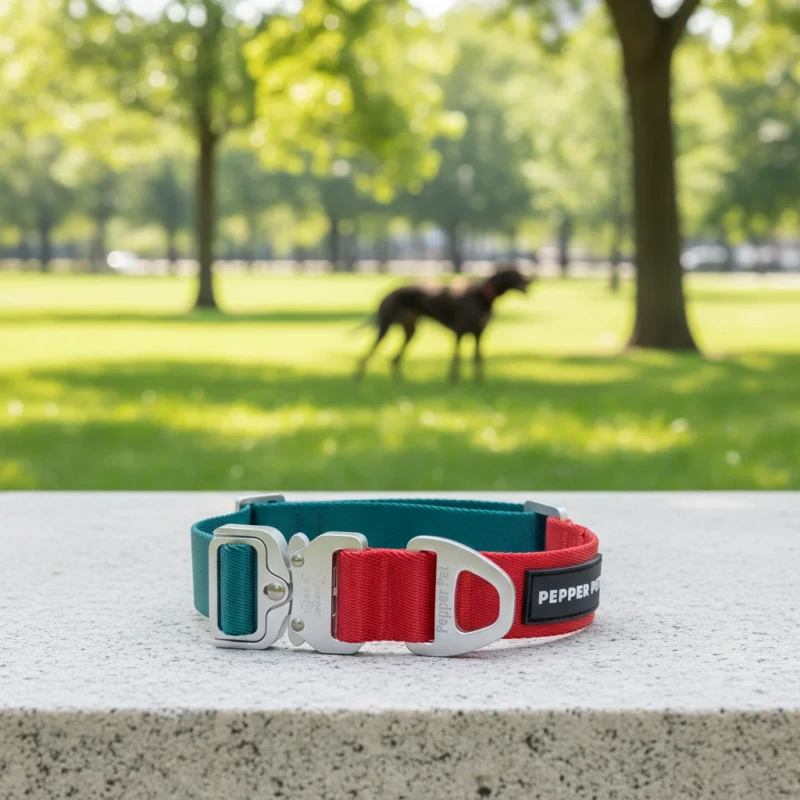 Durable Dog Collar for Training 1700lbs Tensile Strength Nylon Material Letter Pattern Quick Release