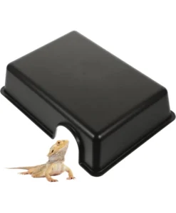 Durable Easy Clean 24*17.5*5.5cm Snake Hides for Reptiles Humid Hide for Lizard Leopard Gecko Ball Python Amphibian Supplies
