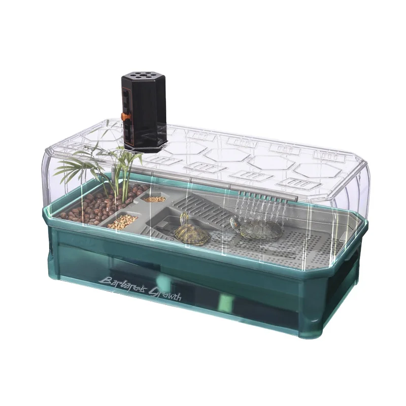 Durable Eco Friendly Round Turtle Habitat Tank Reptile Enclosure with Efficient Filtration for Long Term Turtle Care