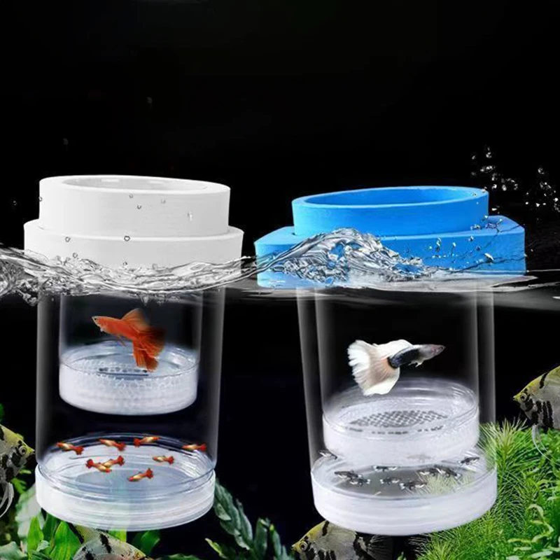 Durable Fish Tank Aquarium Breeding Box for Small Fish Guppy Double Breeding
