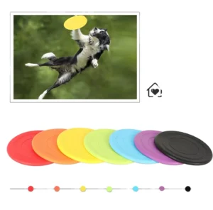 Durable Funny Pet Toys Silicone Soft Frisbeed Silicone Round Flying Disc Other Dogs Toys
