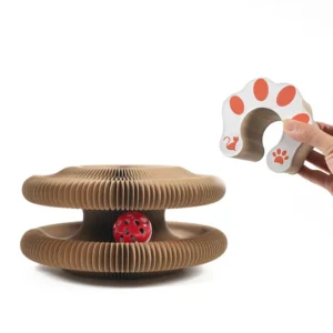 Durable Non Shedding Eco Friendly Classics Accordion Cat Scratcher Self Entertainment Corrugated Paper Claw Board Nest Tree