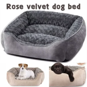 Durable Orthopedic Pet Bed for Small Medium Large Dogs Plush Cat & Dog Bed for Poodle Golden Retriever Summer Solid Pattern