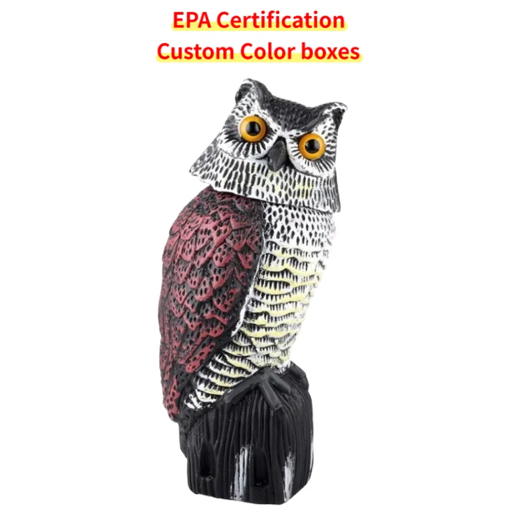 Durable PE Automatic Bird Repellent with Multiple Mounting Options (Screw Fill Stake) for Outdoor Aquaculture Ponds