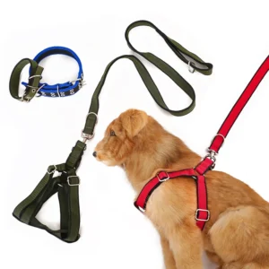 Durable Pet Harness and Leads Set Nylon Dog Harness and Leash Set for Medium and Large Dogs