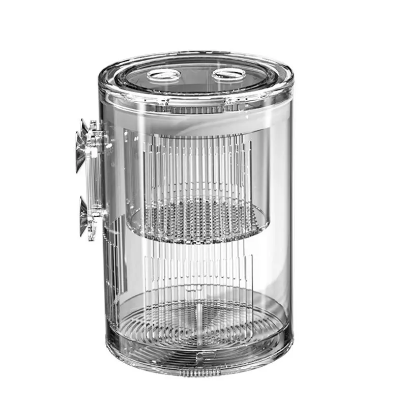 Durable Plastic Acrylic 1.5L Multifunctional Peacock Fry Hatching Isolation Tank Small Fish Aquarium Accessory