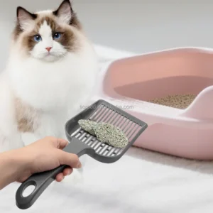 Durable Plastic Pet Waste Disposal Tool Cat Litter Shovel with Fall-Resistant Design Toilet Picker Artifact Cat Litter Scoop