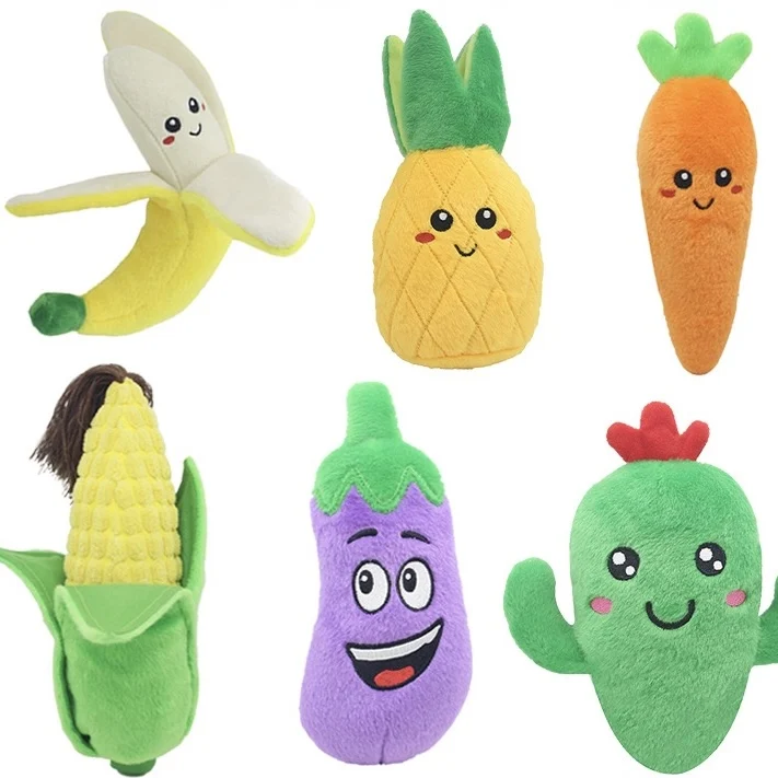 Durable Plush Cartoon Style Outdoor Dog Chew Toys for Dog and Cat Play Pet Accessories Dog Accessories Puppy Cat Toys