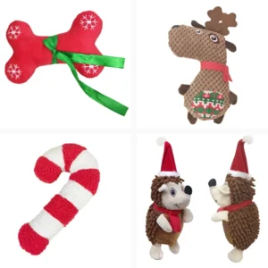 Durable Plush Christmas Interactive Pet Customized Dog Gift Squeak Toys
