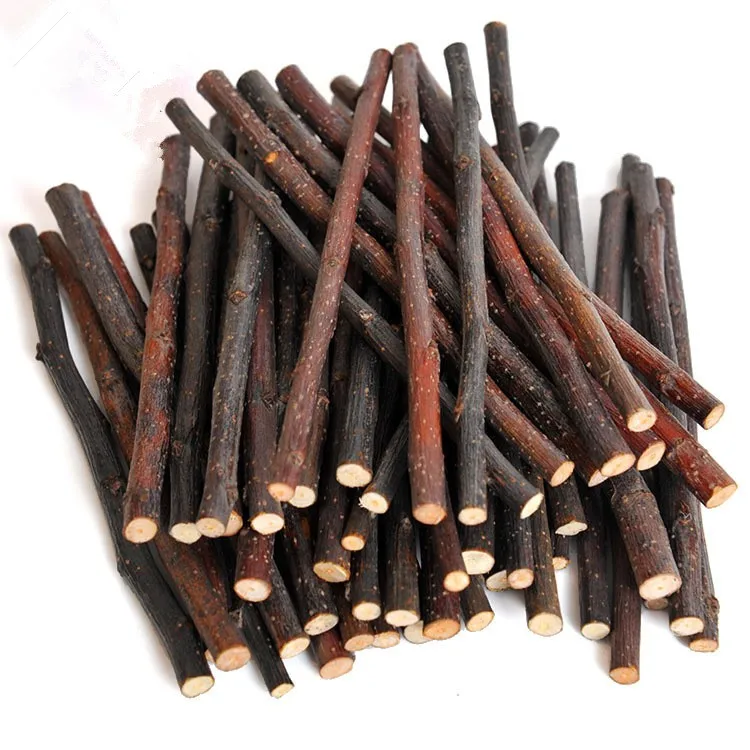 Durable Rabbit Nibble Supplies Dried Apple Branch Chinchilla Hamster Molar Stick Pet Supplies Apple Wood Toy Bag Small Animals