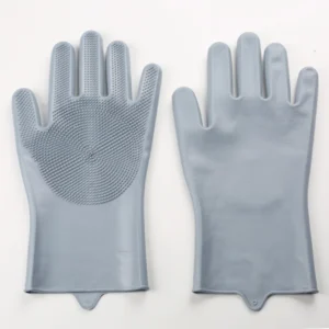 Durable Silicone Pet Bath Gloves Anti Scratch Bite Feature for Cat Dog Washing Massage for Pet Cleaning & Bathing