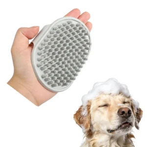 Durable Skin Friendly TPR Rubber Pet Cat Bath Brush for Small Animals Stocked Bathroom Use Tool for Dogs Cats All Seasons Custom