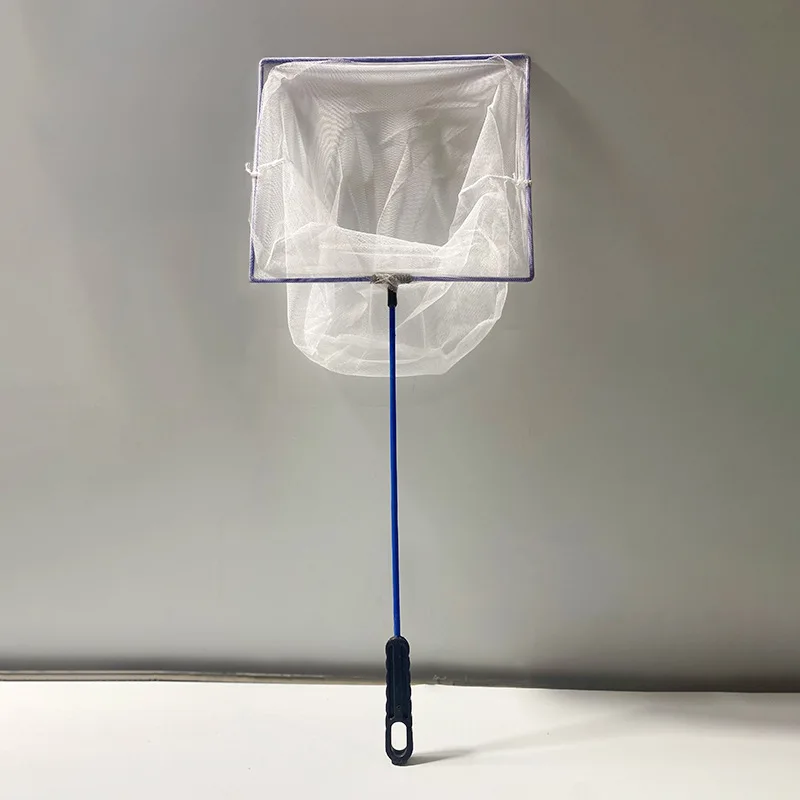 Durable Small Goldfish Fishing Net Mini Square Fish Net for Aquarium Fish Tank Accessories Made of Plastic and Nylon