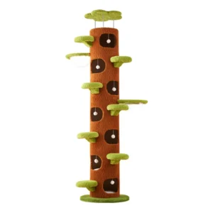 Durable Solid Cat Climbing Tower Wear Resistant Cat Tree with Non Slip Design for Long Term Household Use