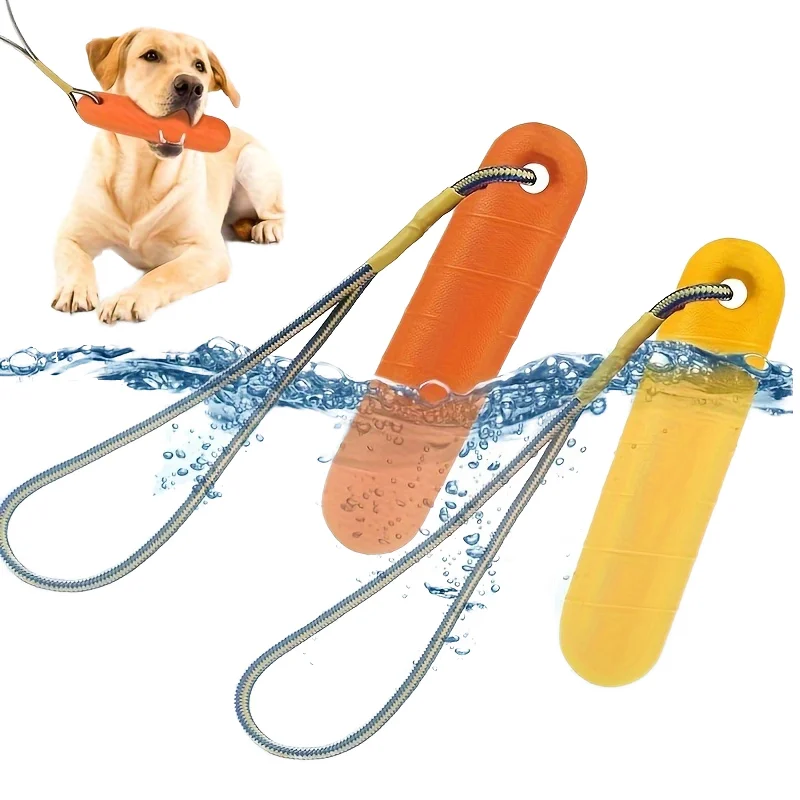 Durable Water Resistant Interactive Plastic Training Toy Summer Outdoor Floating Dog Chew Rope Anxiety Relief Boredom Buster for