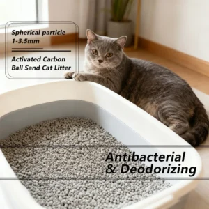 Dust Free Activated Carbon Cat Litter Gentle Formula Fast Clumping for Kittens & Sensitive Cats