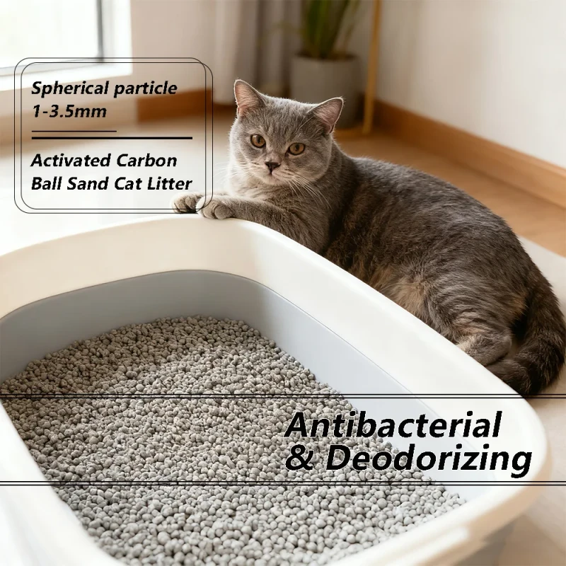 Dust Free Activated Carbon Cat Litter Gentle Formula Fast Clumping for Kittens & Sensitive Cats