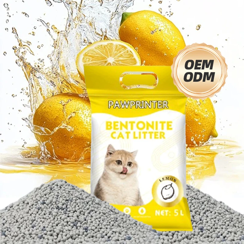 Dust Free Clumping Cat Litter Sand OEM Factory Natural Ecological Low Dust Bentonite China Arena Para Gatos Cat Litter