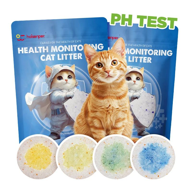Dust Free Crystal Cat Litter Highly Absorbent PH Tested Fast Clumping Long Lasting ISO9001 Certified PH Silica Cat Litter