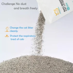 Dust Free Power Clumping Gray Mineral Cat Litter From Shanghai