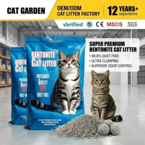 Dust Free Samples Pet Kitty Natural Logo Fragrances Ball Shape Clumping Bentonite Cat Sand Litter
