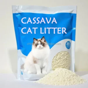 Dust-Free Strong Clumping Biodegradable Eco-Friendly Plant-Derived Cassava Litter for Cats