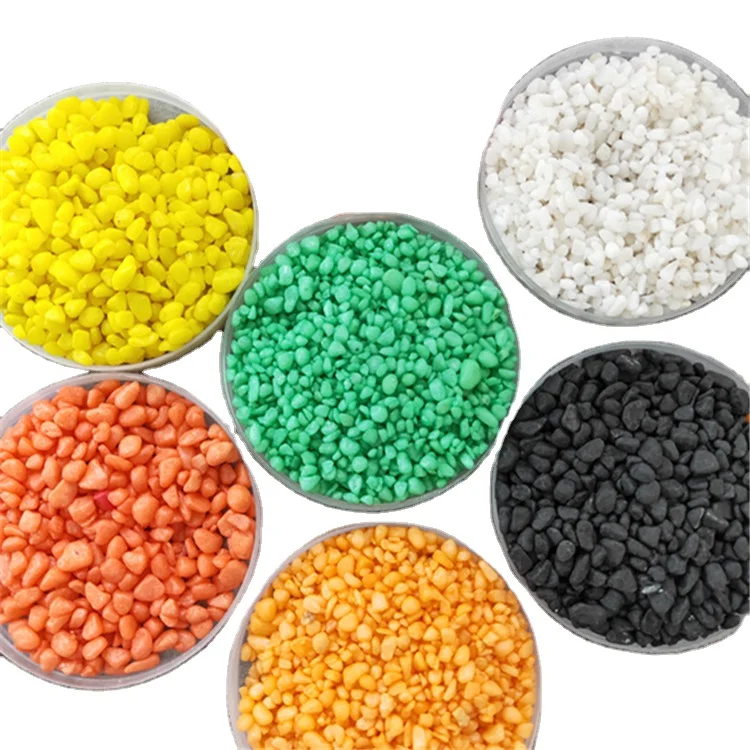 Dyed Colorful Polished Gravel Pebbles Stone for Aquarium